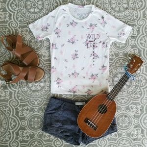 NWT Flowery White Shirt
